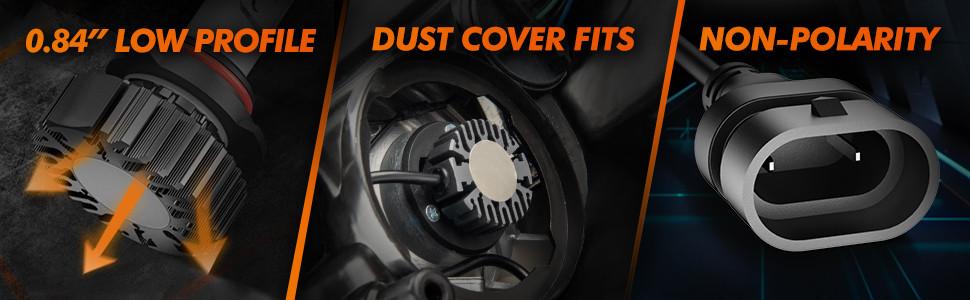 1997 Ford Ranger 9007/HB5 15W 6000K White LED Headlight Bulb 2PCS SEALIGHT S1