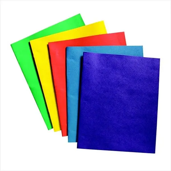 School Smart 067505 2 Pockets Heavy Duty Portfolio With Fasteners- Assorted Color- Pack 25