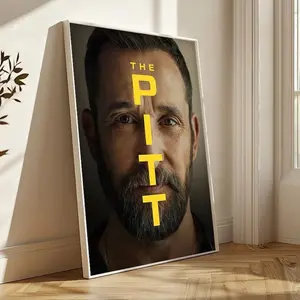 The Pitt Movie Poster | TV Poster | Canvas Print | Film Wall Art | Home Theater Decor | Movie Lover Gift Idea