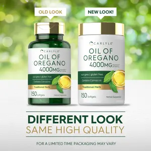 Carlyle Oregano Oil 4000mg Supplement | 150 Softgel Capsules | Contains Carvacrol | Non-GMO & Gluten Free Formula