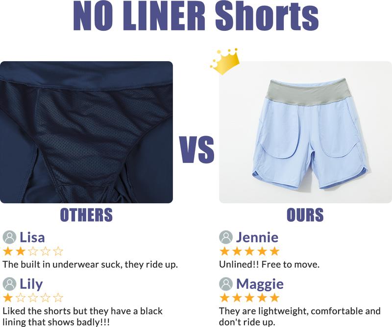 baleaf 2025 Women's  5''/7'' Athletic Long Running Shorts with Zipper Pocket High Waistband Quick Dry Bermuda Shorts for Gym Hiking and Workout