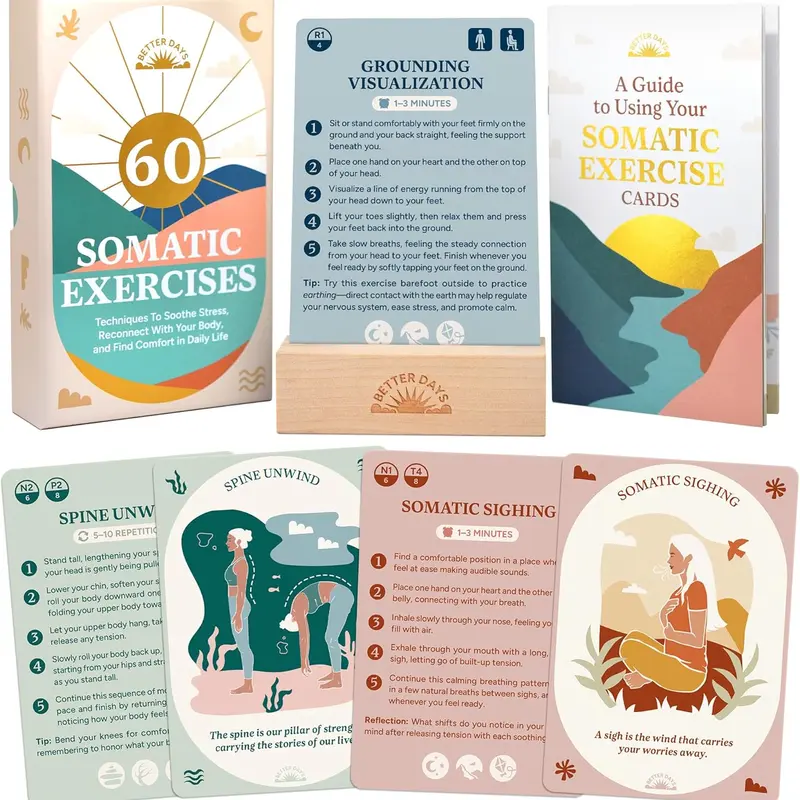 60 Somatic Therapy Exercise Cards