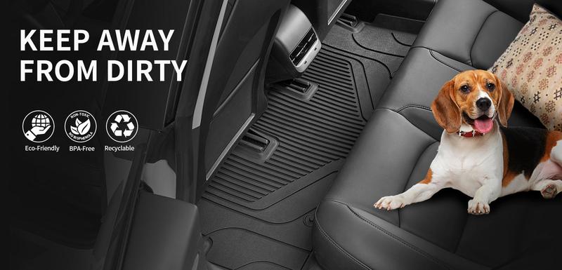 Lasfit Toyota Floor Mats,All Weather Protection TPE Car Liners,Perfect Custom Fit for Toyota Tundra /4 Runner / RAV4 / Camry Highlander / Sienna