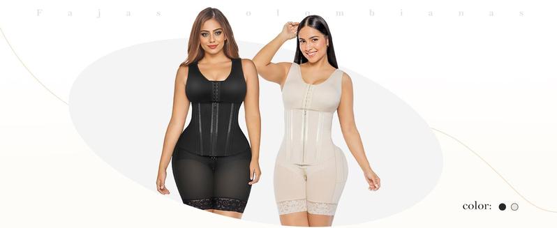 YIANNA Overbust Fajas Colombianas Moldeadoras Shapewear for Women Tummy Control Body Shaper Girdles Waist snatched Garment