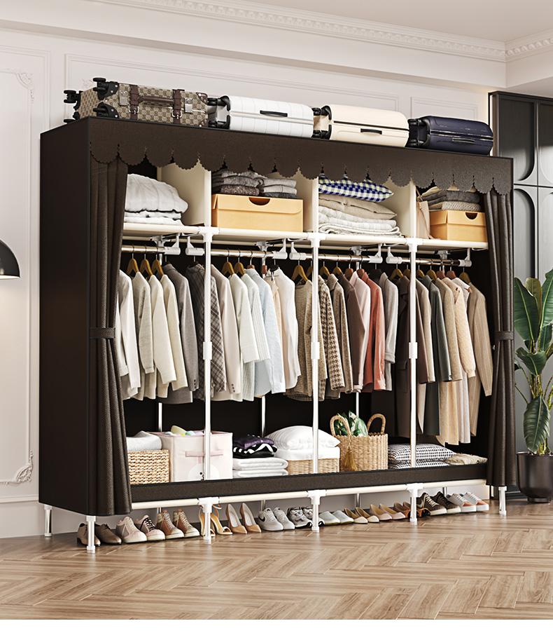 LEAIJIAFY Large Portable Armoire Wardrobe Closet with 4 Hanging Rods & Lockers Metal Storage Rack 16.7 in Wide for Clothes with Dust Cover metal garment rack Portable Magnetic Wardrobe Closet Organizer Portable Large Closet Organizer LEAIJIAFY Large Portable Armoire Wardrobe Closet with 4 Hanging Rods & Lockers Metal Storage Rack 16.7 in Wide for Clothes with Dust Cover metal garment rack Portable Magnetic Wardrobe Closet Organizer Portable Large Closet Organizer