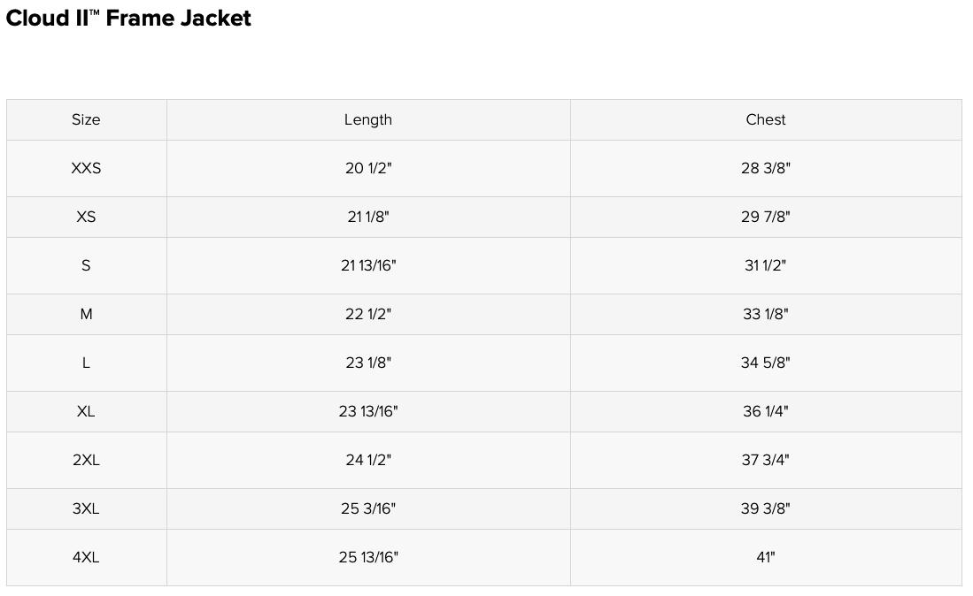 Vitality Cloud II™ Frame Jacket