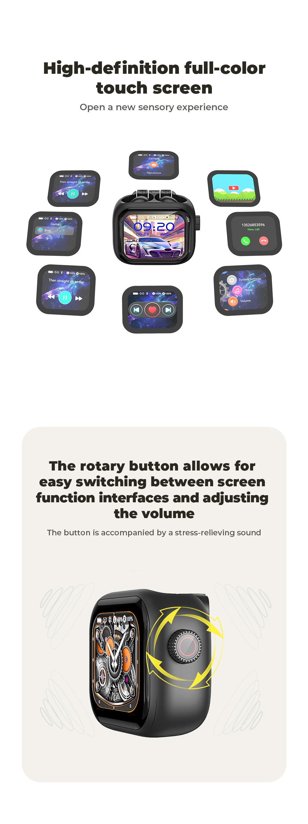 HTC NE40 Translation Bluetooth 6.0 Earphones LED Display High Fidelity Waterproof Wireless Earphones, Translation in 134 Languages With APP, TWS Touch Control Earbuds, Suitable for Office, Sports, Study and Audio Calls | Built-in Microphone | AI Earphones