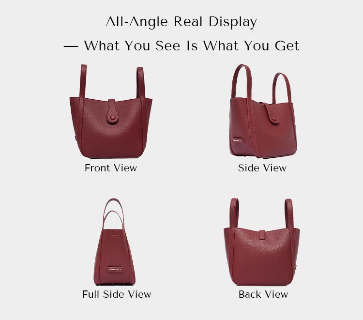 NEWBELLA Vera 3 PCS Set Top Handle Crossbody Bags Includes Handbag & Wallet Stylish Functional Design with Magnetic Closure Detachable Strap,FallFreshness