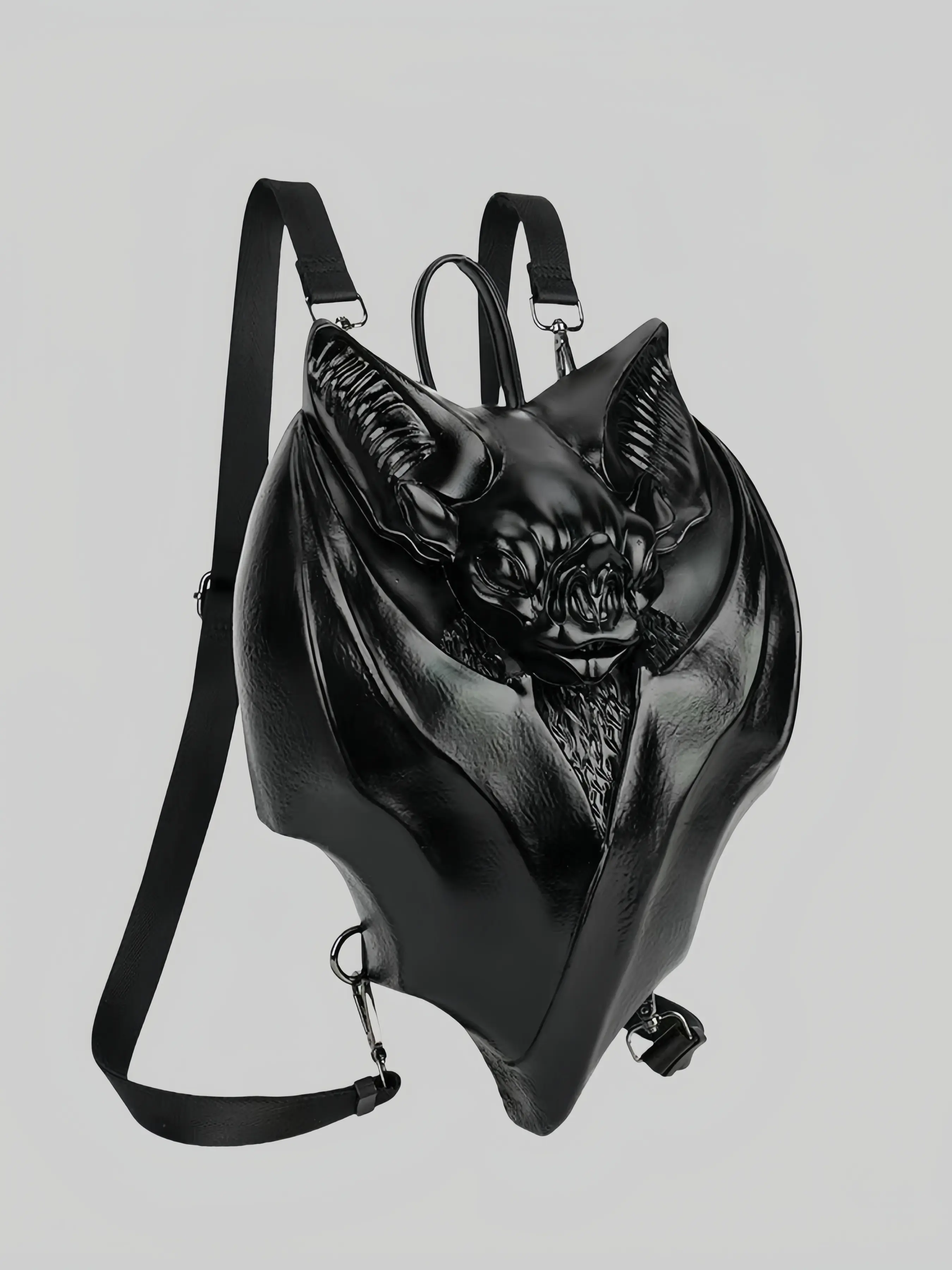 Gothic Killstar Vampyre Bat Design Fashion Backpack, Unique Style Dark Night Vampire Bag, Trendy Gothic Accessory for Daily Use, Shoulder Backpack