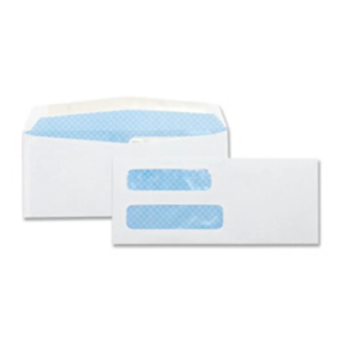 212 MAIN No. 8 Double Window Shipping Envelopes, 3.63in x 8.63in Wove Paper, Security Tint, Gummed Seal, Side Seam, Business Envelopes for Office & Postal Use Secure Documents