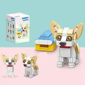 9 Pack Mini Dogs Building Set, Desktop，Adorable Animals Building Set for Goodie Bags Stuffers, Party Favors Birthday Gift for Dog People (1002PCS) Crafts