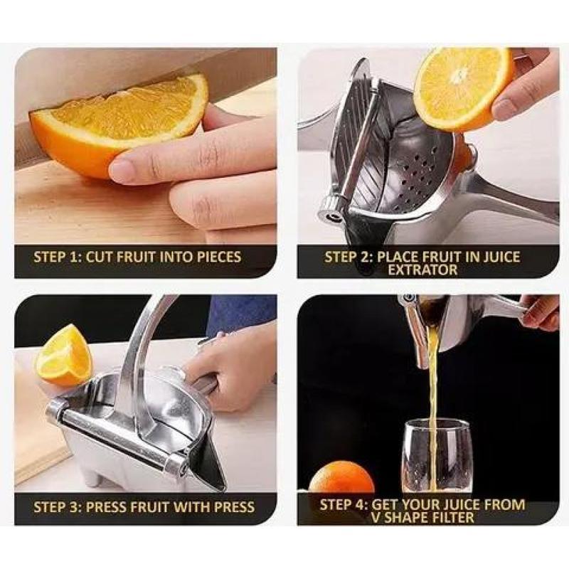 Hand Juicer Squeezer Aluminum Manual Press Juicer with Ergonomic Grip for Efficient Juice Extraction of Pomegranates Citrus & More Durable Compact Easy to Use & Clean Manual Citrus Juicer Detachable for Kitchen Utensils