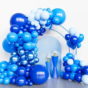 Royal Blue Balloon Garland Arch Set with Mixed Sizes for Baby Showers, Birthdays, Ocean Parties