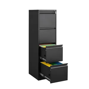 Garvee 4 Drawer File Cabinet with Lock,Heavy Duty Vertical Filing Cabinets for Home Office, File Storage Cabinet for Letter/Legal/A4/F4 Size File,Assembly Required