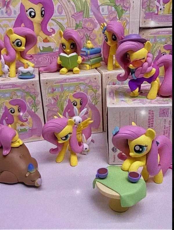 MLP My Little Pony Fluttershy Sweet Diary Blind Box Figurine - Blind Bag Collectible, Display Figure, Eco-PVC Paint, Nature Scenes Collectibles Item