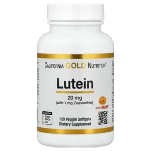 California Gold Nutrition Lutein with Zeaxanthin from Marigold Extract, 120 Veggie Softgels