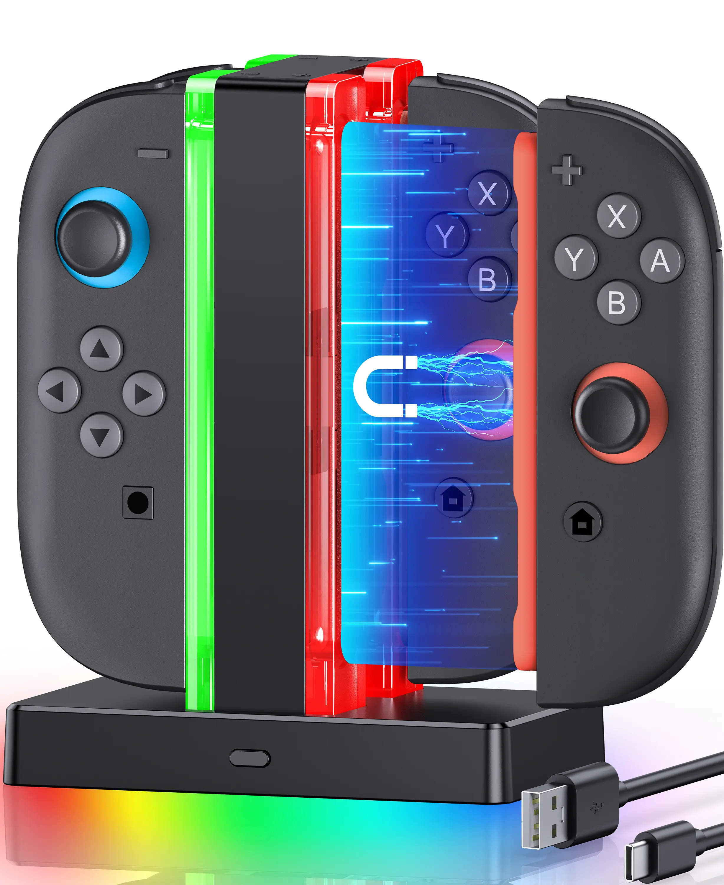BEBONCOOL Suitable for Nintendo Switch2 handle charging base joycon2 handle charging grip ns2 generation handle connector second generation game console handle bracket peripheral accessories