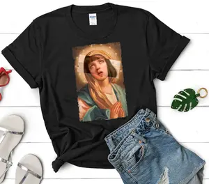 Pulp Fiction Virgin Mary Mia Wallace Shirt, Mia Wallace Shirt, Pulp Fiction Shirt, Uma Thurman Shirt