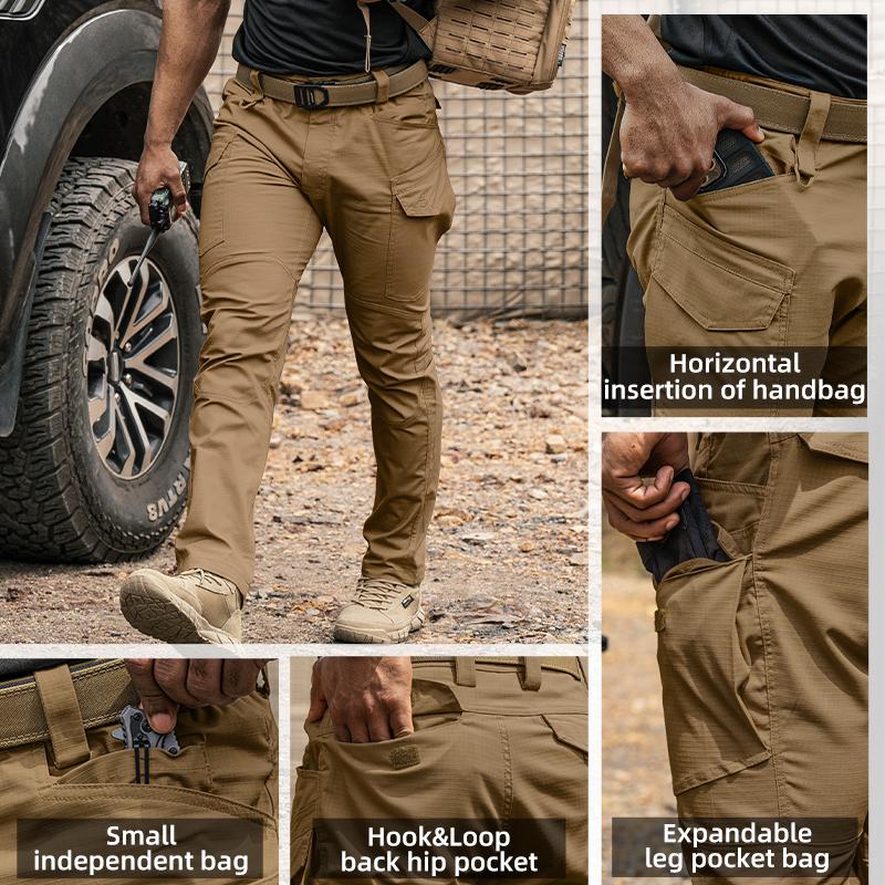 TOPTACPRO Men's Tactica Cargo Pants Elastic Ripstop Pants Soft Fabric EDC Work Sport Pants Sweatpantsmen 8202 SpringStatements