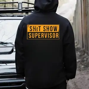 Shit Show Supervisor T Shirt – Funny Blue Collar Work Humor Hoodie, Sarcastic Worker Sweatshirt Hoodie - Sweatshirt