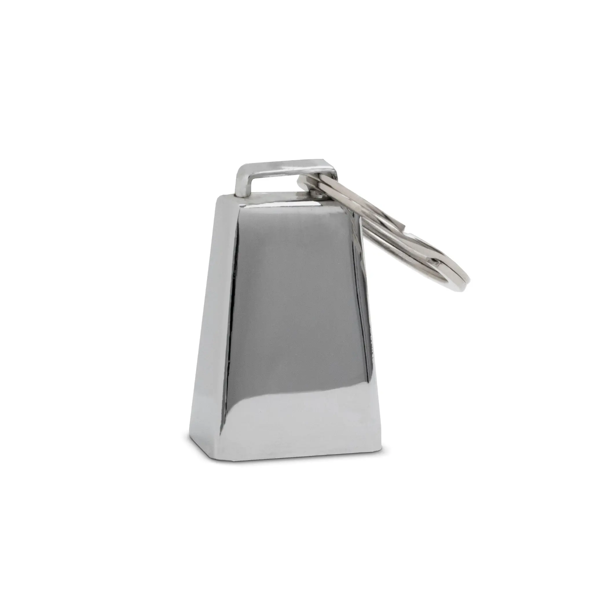 Metallic Hood Ornament Style Keychain for Truck Enthusiasts, Polished Chrome Key Tag, Cool & Collectible Keychain Attachment