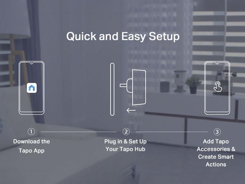 TP-Link & Tapo H100 Smart Hub + Chime – 1 500 ft Long-Range, 64-Device Controller, 19-Ring Doorbell System, 90 dB Alarm, Ultra-Low-Power Sub-G, Works with Tapo Sensors, No Subscription Wireless