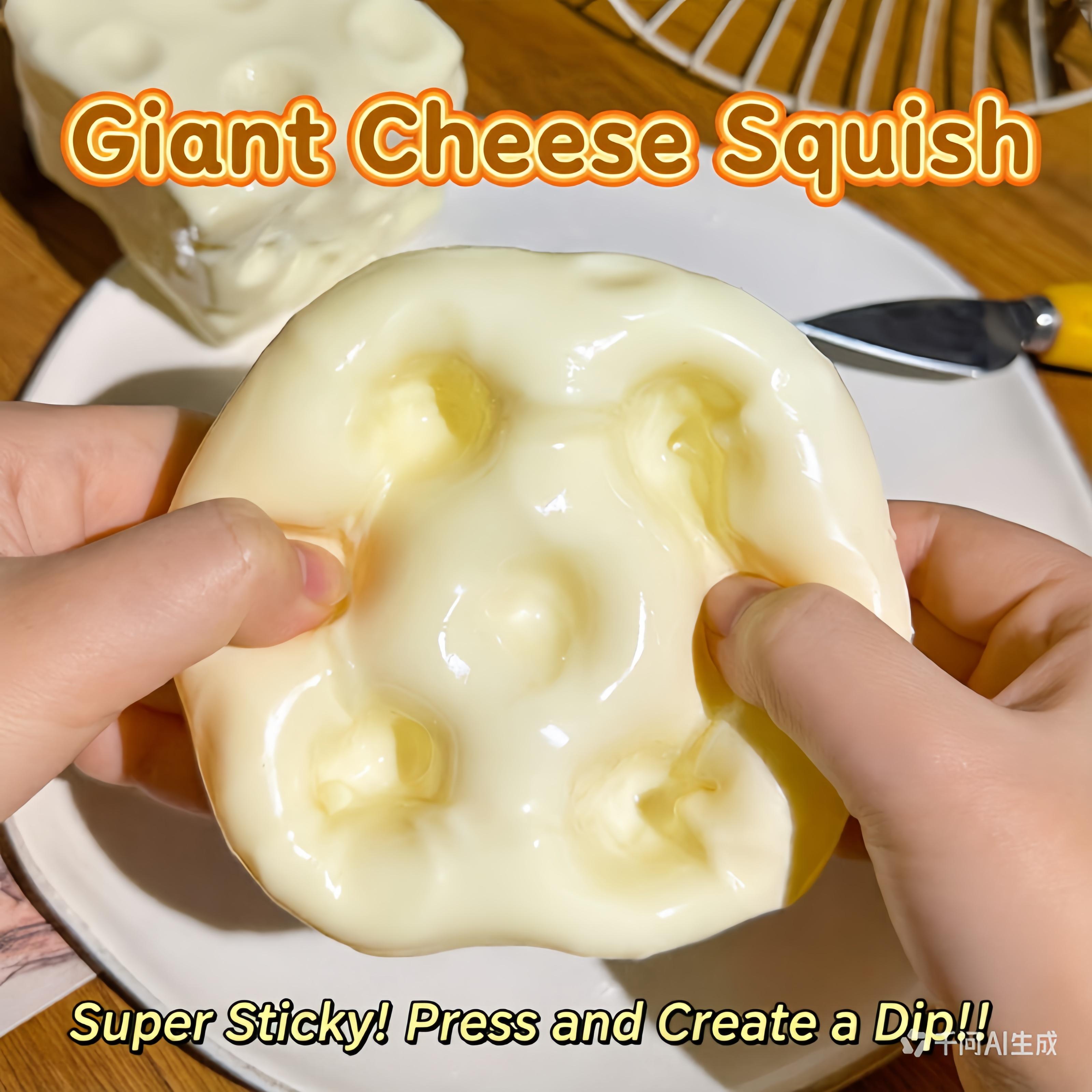 Squishy Cheese Block - Yellow, moldable fidget Toy with Squeeze Feature, Ideal for Play and Relaxation Giant Cheese Squishy - 6/7cm Moldable Non-Rebound & Slow Rebound Fidget Toy| Viral ASMR Stress Ball Squishy Cheese Block - Yellow, moldable fidget Toy with Squeeze Feature, Ideal for Play and Relaxation Giant Cheese Squishy - 6/7cm Moldable Non-Rebound & Slow Rebound Fidget Toy| Viral ASMR Stress Ball