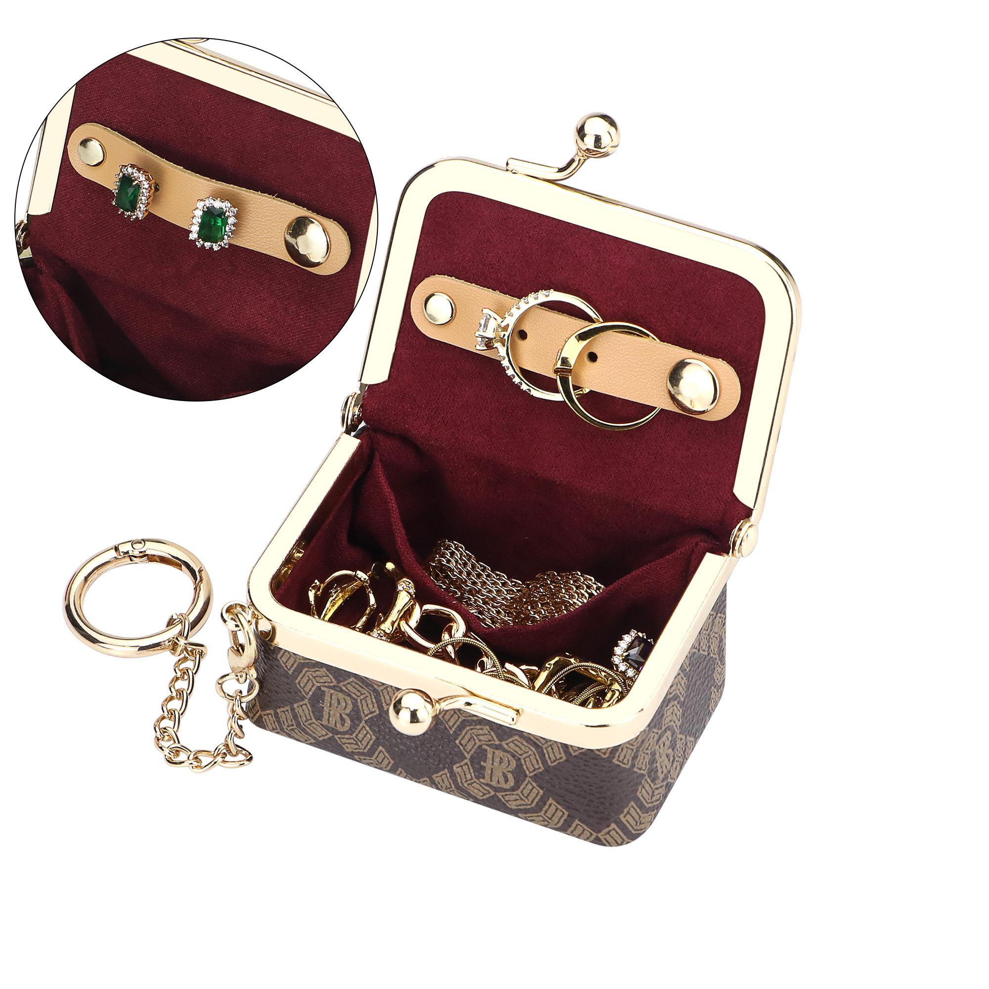 Royal Bagger Genuine Leather Mini Coin Purse, Solid Color Kiss Lock Change Pouch, Casual Style Small Storage Bag for Women 1894 SpringStatements