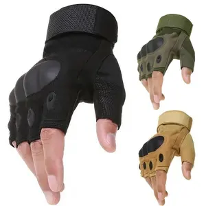 Half Finger Tactical Training Gloves, Breathable Quick Drying Non-slip Gloves, Multifunctional Outdoor Sports Gloves for Men & Women, Gym Accessories