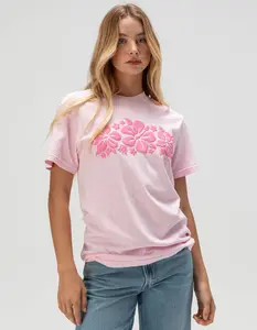 RIOT SOCIETY Hibiscus Womens Puff Ink Tee
