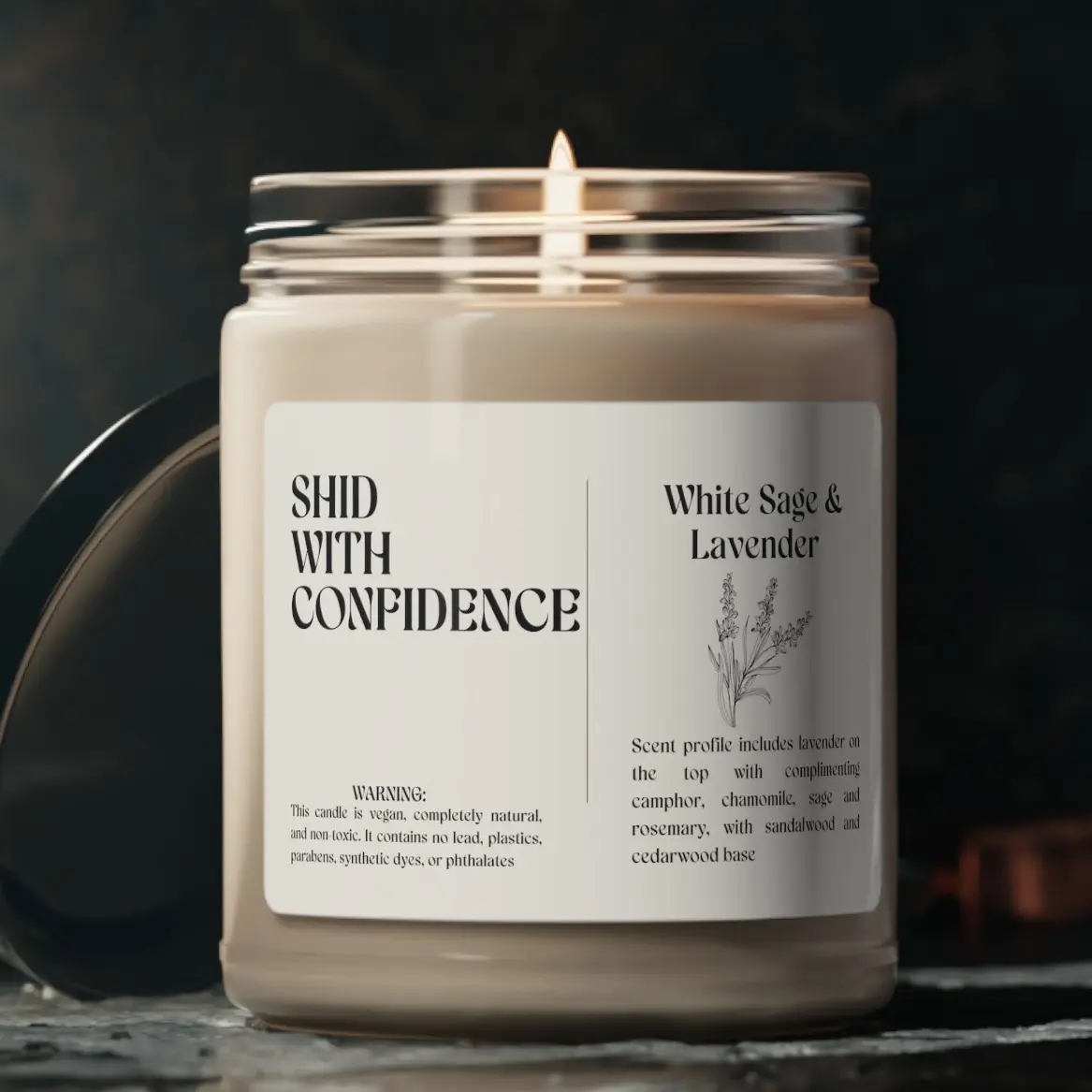 Shid With Confidence Bathroom Candle