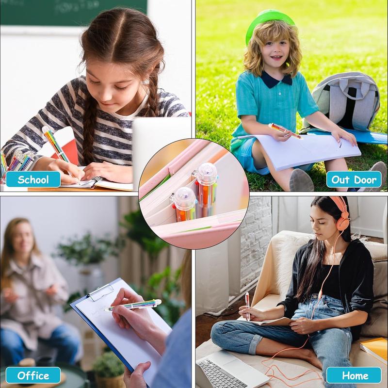 Ballpoint Pens 24 PCS 0.5mm 6-in-1