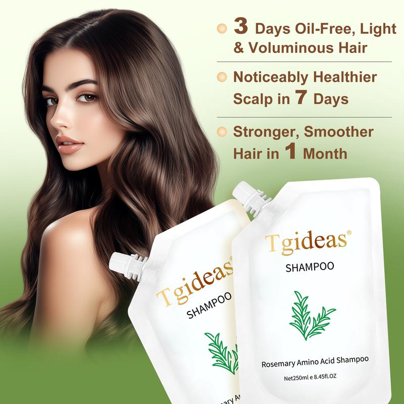 [Buy 1 Get 1 Free]Tgideas Rosemary Amino Acid Shampoo 250ML Silk Amino Acids Rosemary Essence Hydrolyzed Silk Scalp Repair Hair Nourishment Buy 1 Get 1 Free