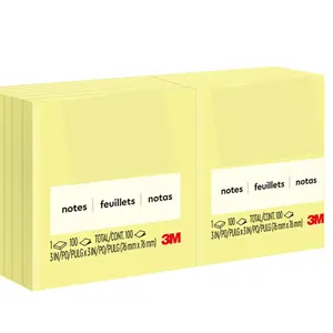 Post-it Notes 3x3 in, 12 Pads, America's #1 Favorite Sticky Notes, Canary Yellow, Clean Removal, Recyclable (654)