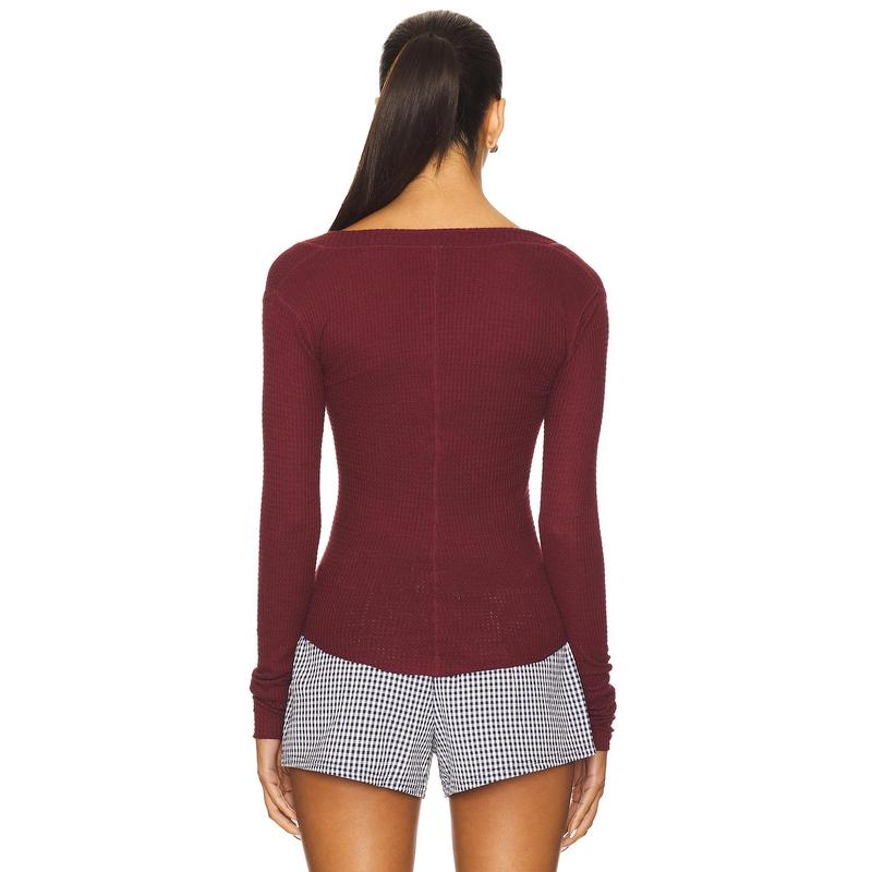 Free People Going Places Cardi in Cherry Crush