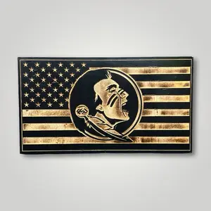 Seminole Wooden Flag