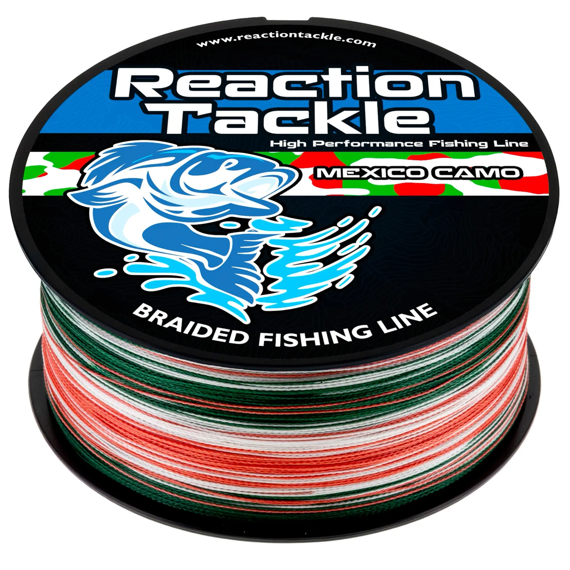 Reaction Tackle Metered Camo Braided Fishing Line - Essential Fishing Gear and Equipment for Enthusiasts