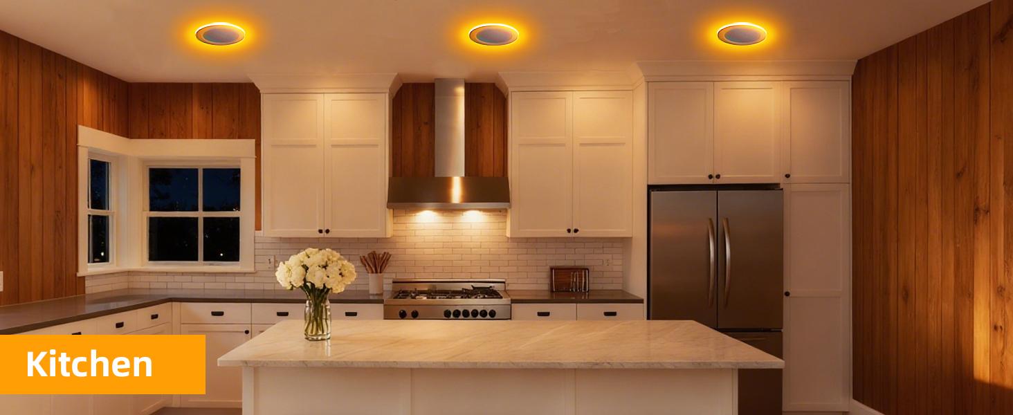 12Pack 6Inch Dimmable Nightlight led lights bedroom LED Recessed Lighting with Junction Box, 2700K-5000K Selectable downlights living room wall lights