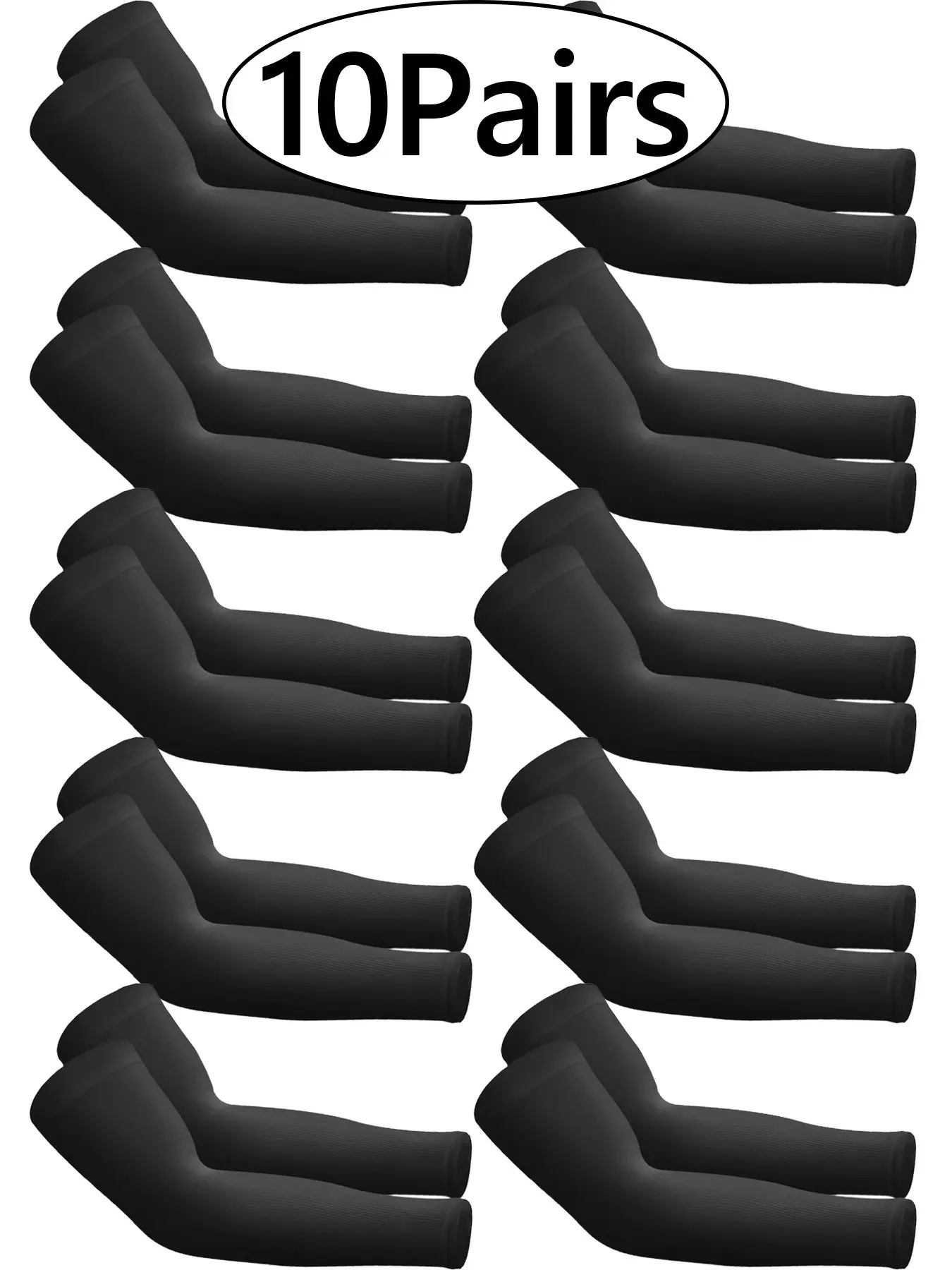 10 Pairs/1pair Sun Protection Sleeves for Men Women, Cool Compression Ice Sleeves, Cooling Protective Sleeves for Sports Training Tattoo Sleeves, Sports Arm Sleeve, Cooling Arm Sleeves
