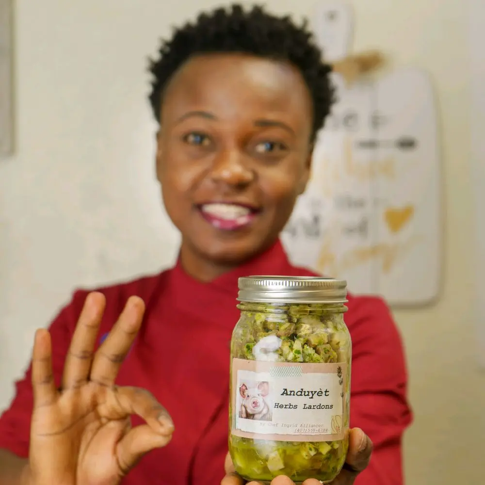 Andwiyèt (Haitian herbs lardon) 16oz