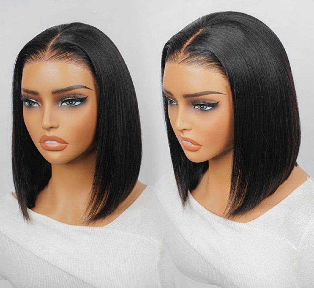 【Live Flash Sale】Alipearl Short Bob Wig Straight 13x4 Glueless Lace Front Bob Wig Stylist Pre Braided Pre Cut Pre Styled Ready To Go Wig Colored Wig FallFreshness