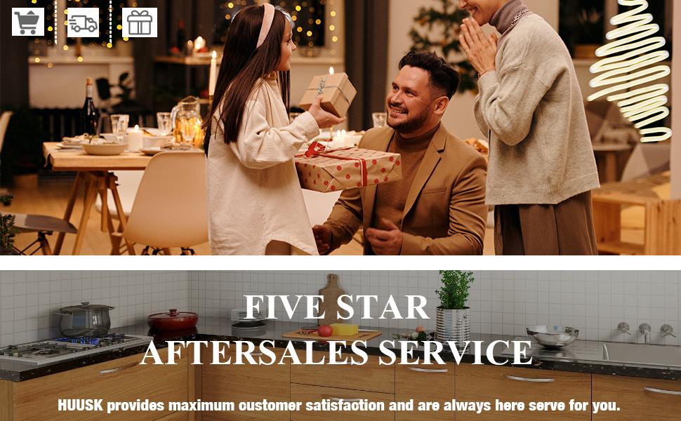 Huusk Viking Knives Hand Forged Boning Knife Full Tang Japanese Chef Knife with Sheath Butcher Meat Cleaver BlackFriday Gift