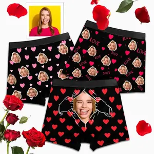 Personalized Face Boxers, Custom Photo Underwear for Men, Funny Face Boxer Briefs, Valentines Day Gift for Boyfriend or Husband, Personalized Mens UnderwearPersonalized Face Boxers, Custom Photo Underwear, Boyfriend Valentine's Day Gifts