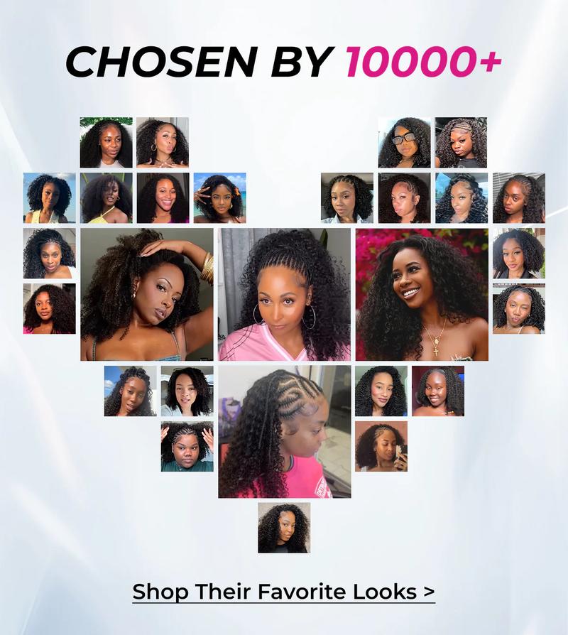 ISEE HAIR 250% Kinky Curly Wear Go Half Wig Invisible Hairline 150% & 180% Glueless Human Hair Wigs No Lace Seamless Flip Over Wig Updo Down Style Hairpiece#TikTokShopHolidayHaul