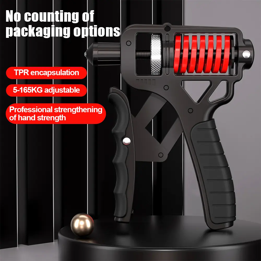 Unisex Adjustable Resistance Hand Grip Strengthener - 11-364 lbs Grip Trainer, Hand Exerciser, Forearm Workout Tool, Finger Stretcher, Stress Relief Ring, Compact Size Slips Into Gym Bags, Pullup Boost for Athletes