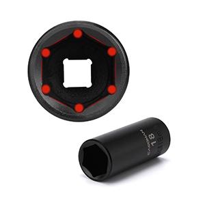 CASOMAN 49-Piece 3/8" Drive Impact Socket Set SAE/Metric 6 Point CR-V Steel Includes Extension Bar Adapter & Universal Joint Tool