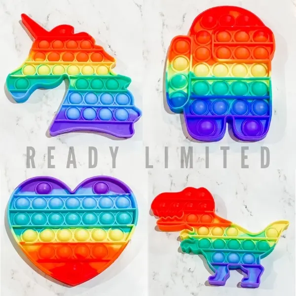 Pop Fidget Sensory and Stress Reliever Rainbow