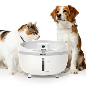 NPET Wireless Cat/Dog Water Fountain 5.5L/1.32Gal  Automatic Pet Water Dispenser Battery Operated Cordless With Splatter Guard  for Multi-Cats and Small to Large Dogs with Ultra Quiet Pump