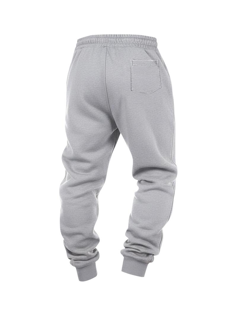 CCCMAI Men's Threaded Basketball Pants Spring/Autumn Lightweight Loose Fit Casual Knit Joggers Menswear Day Sports Stylish Sweatpants Thin Outfit Beige Trouser Plain