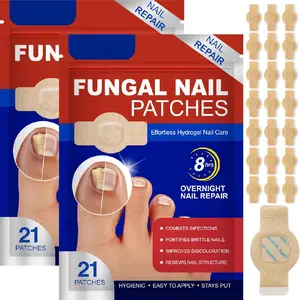 21/42PCS  Fungal Nail Repair Patches - Invisible Treatment for Toenails, Long-lasting Antibacterial, Improve Bacterial Infections, Keep Feet Health,Easy To Use